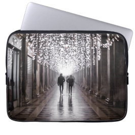 Capa Para Notebook Luz, sombras e simetria - sepia