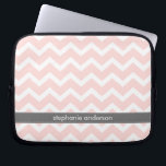 Capa Para Notebook Luz - teste padrão cor-de-rosa das vigas do<br><div class="desc">Personalize esta bolsa de laptop à moda com seu nome,  iniciais,  monograma ou texto de sua escolha.</div>