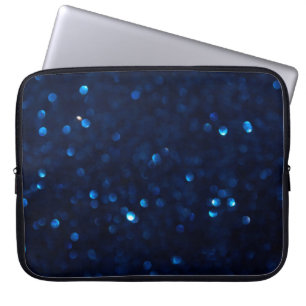 Capa Para Notebook Luzes azuis clássicas com brilho