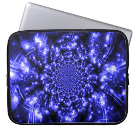 Capa Para Notebook Luzes Azuis Espelhantes