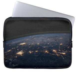 Capa Para Notebook Luzes Da Cidade Do Sul Dos Estados Unidos.