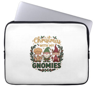 Capa Para Notebook Luzes de Corda Gnomos de Natal Cana de Açúcar
