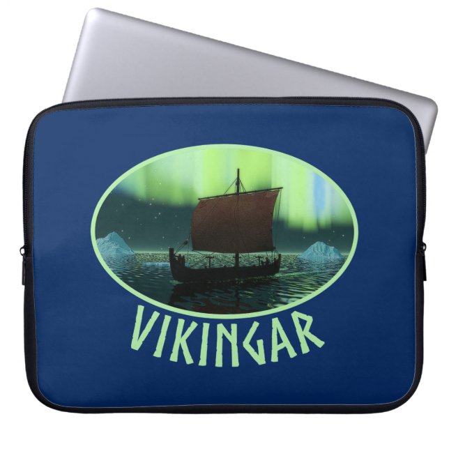 Capa Para Notebook Luzes De Vazamento E Norte (Frente)