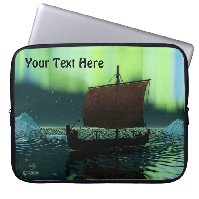 Capa Para Notebook Luzes De Vazamento E Norte (Frente)