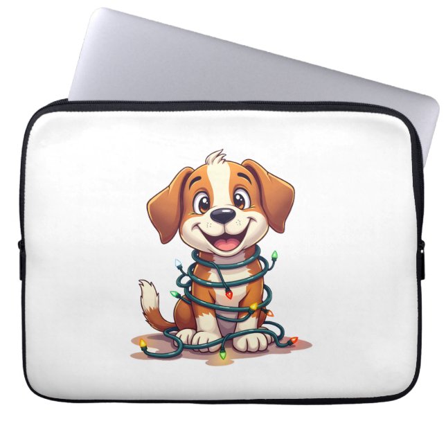 Capa Para Notebook Luzes do feixe de felizes (Frente)