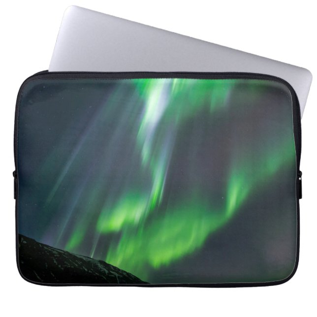 Capa Para Notebook Luzes do Norte Brilhando | Norte da Islândia (Frente)