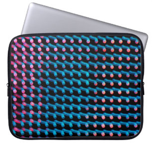 Capa Para Notebook Luzes LED no outdoor. Esta é uma foto desfocada