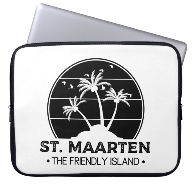 Capa Para Notebook Maarten, a ilha amigável Sint Martin (Frente)