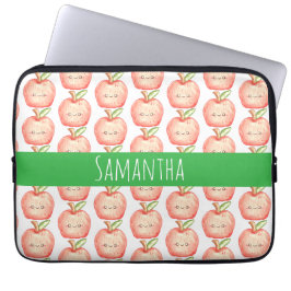 Capa Para Notebook Maçã de Fruta de Aquarela