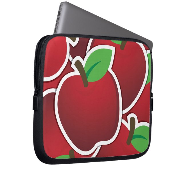 Capa Para Notebook Maçãs vermelhas funerárias (Frente Esquerda)
