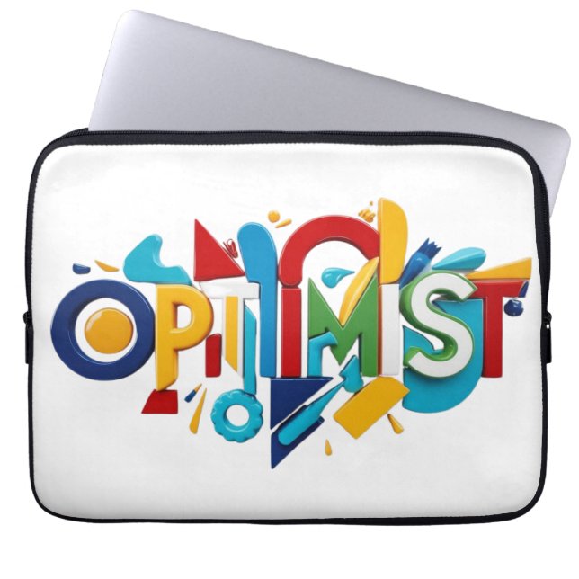Capa Para Notebook Macbook gift bag,Optimist Gift (Frente)