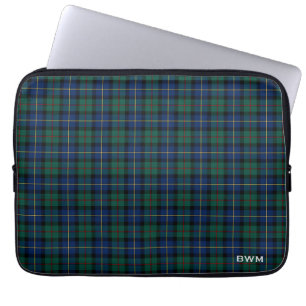 Capa Para Notebook MacLeod de Skye Tartan - Monograma da Xadrez escoc