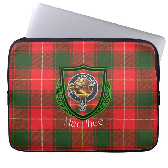 Capa Para Notebook MacPhee Scottish Clan Tartan & Crest (Frente)