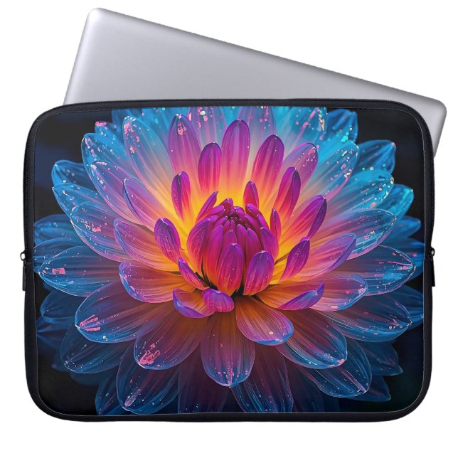 Capa Para Notebook Macro Aurora Bloom 15 inch Electronics Bag (Frente)