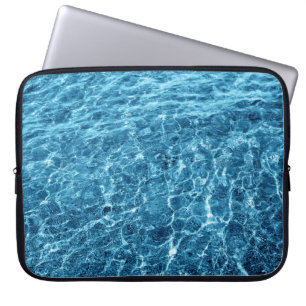Capa Para Notebook Macro Bubbling Blue Sea Photo
