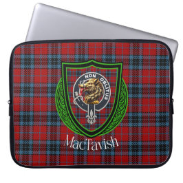 Capa Para Notebook MacTavish Scottish Clan Tartan and Crest
