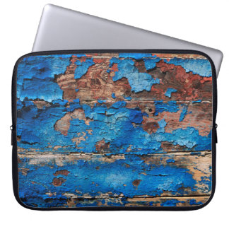 Capa Para Notebook Madeira azul de fundo de textura