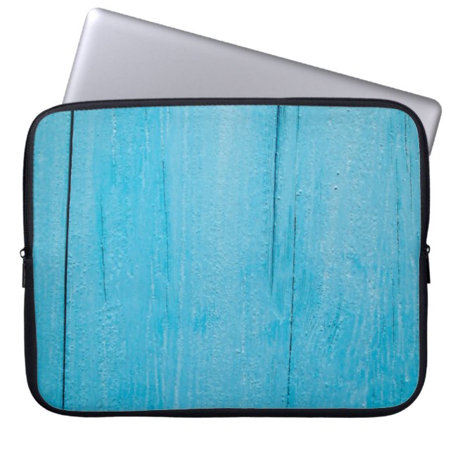 Capa Para Notebook Madeira de textura de fundo azul (Frente)