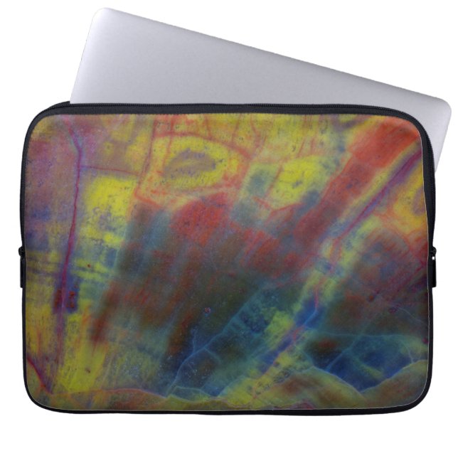 Capa Para Notebook Madeira Petrificada Horizontal (Frente)