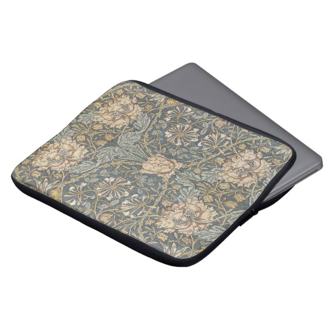 Capa Para Notebook Madressilva de William Morris, Arte de Flores Vint (Frente Topo)