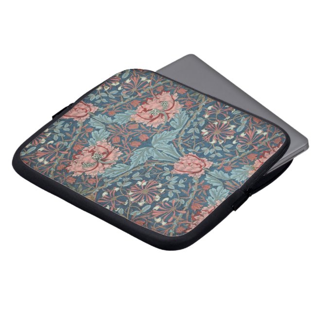 Capa Para Notebook Madressilva por William Morris, Arte de Flores Vin (Frente Topo)