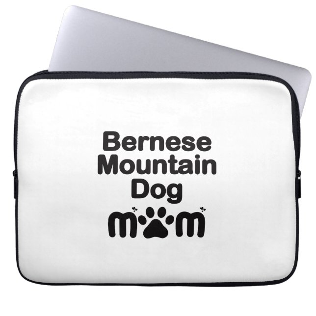Capa Para Notebook Mãe de Cachorro Bernês, Mãe de Berner, Mãe de Cach (Frente)