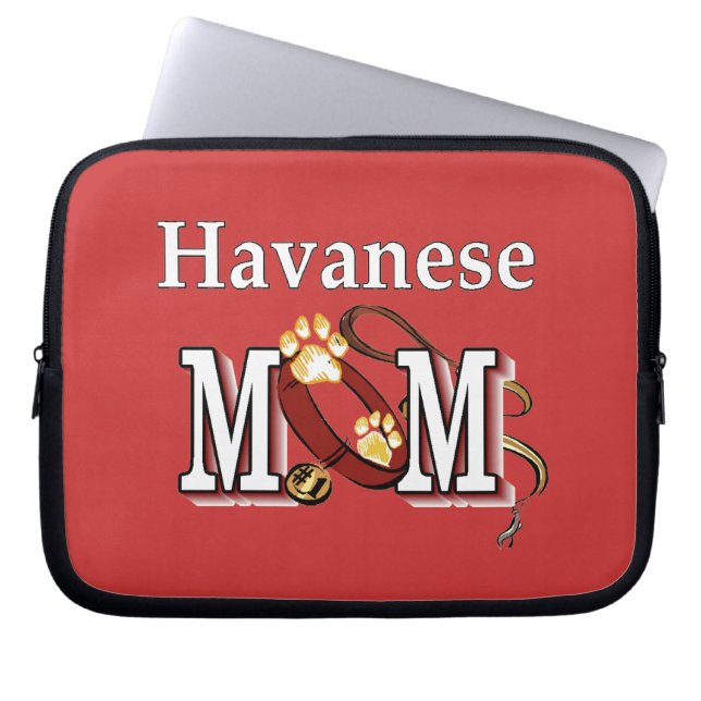 Capa Para Notebook Mãe de Havanês (Frente)