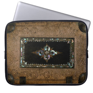 Capa Para Notebook Mãe De Pearl, Cobrir Do Livro De Couros Idoso