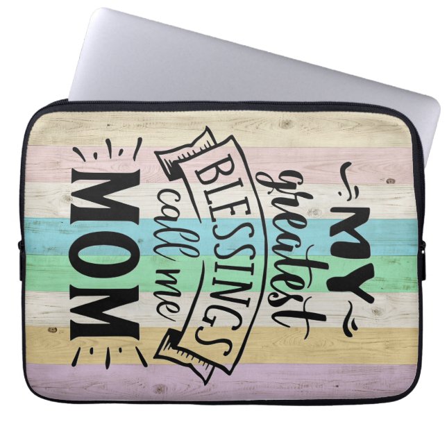 Capa Para Notebook Mãe Deu Minha Maior Bênção Me Chame Mãe (Frente)