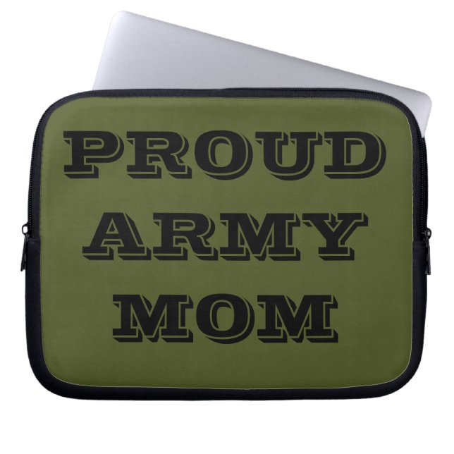 Capa Para Notebook Mãe do Exército Orgânico bolsa de laptop (Frente)