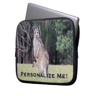 Capa Para Notebook Mãe Kangaroo com Bebê Joey em sua bolsa