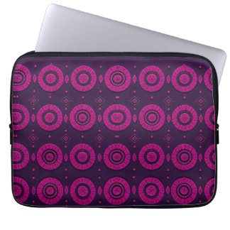 Capa Para Notebook Magenta African Geometric Circle Pattern Electroni