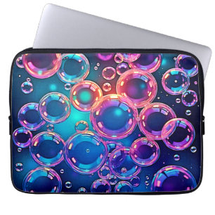 Capa Para Notebook Mágica de bolha rosa púrpura