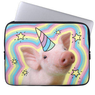 Capa Para Notebook Magical Piglet Unicorn