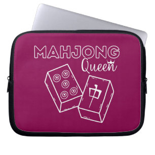 Capa Para Notebook Mahjong Queen   Funny Mahjong