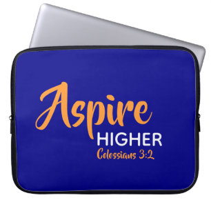 Capa Para Notebook MAIS ALTO ASPIRE Cristão Inspirador Azul