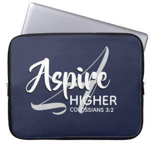 Capa Para Notebook MAIS ALTO ASPIRE MARINHO Inspirador Cristão