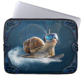 Capa Para Notebook Mais legal que o resto, o caracol de snowboard.