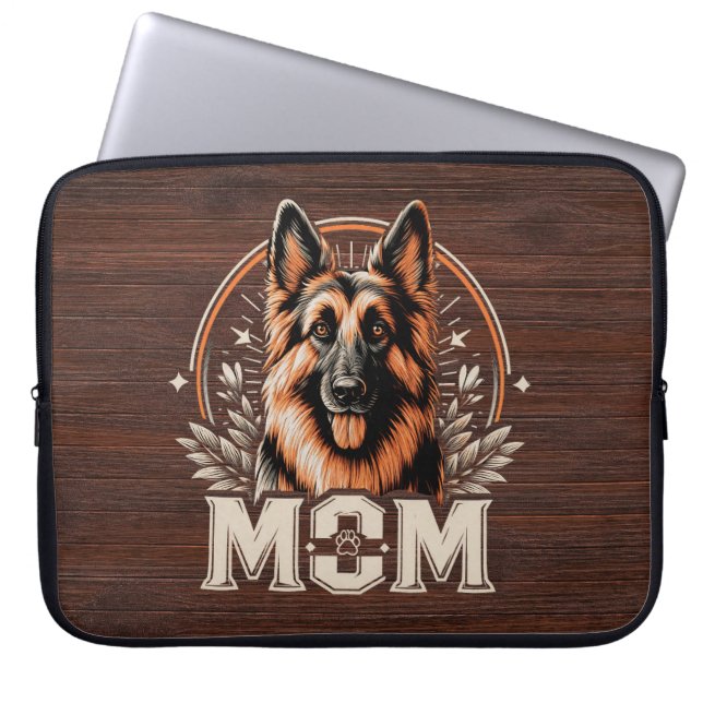 Capa Para Notebook Majestade Bond: Gee Vaucher German shepherd Cachor (Frente)