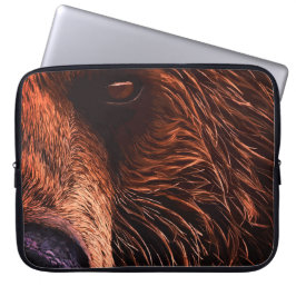 Capa Para Notebook Majestic Bear Portrait Art – Close-Up Wild Animal