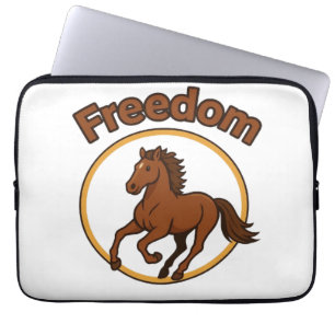 Capa Para Notebook **Majestoso Cavalo Árabe no Deserto Dourado**