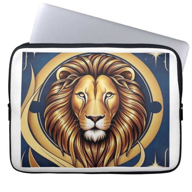 Capa Para Notebook Majestoso Leo: O Rei Acorda (Frente)