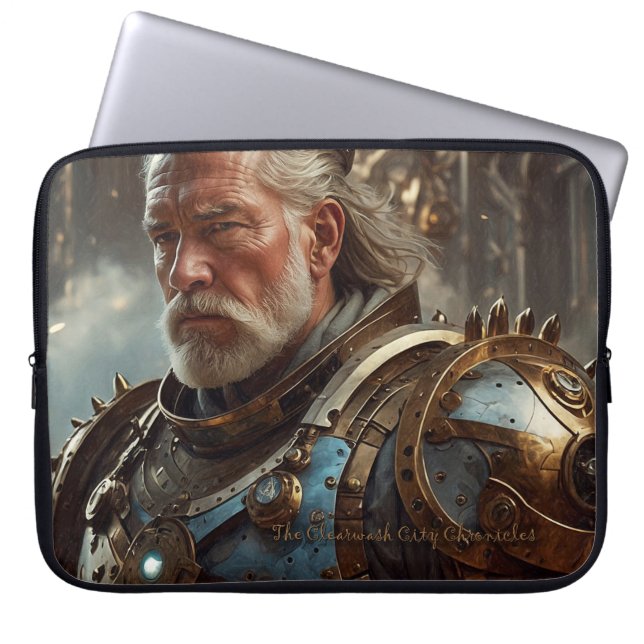 Capa Para Notebook Majexpressa Regal Steampunk King Eletrônicos Bag (Frente)