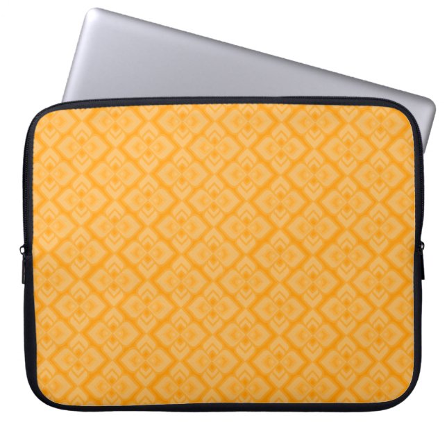 Capa Para Notebook Mala de laptop amarelo inspirada na costura (Frente)
