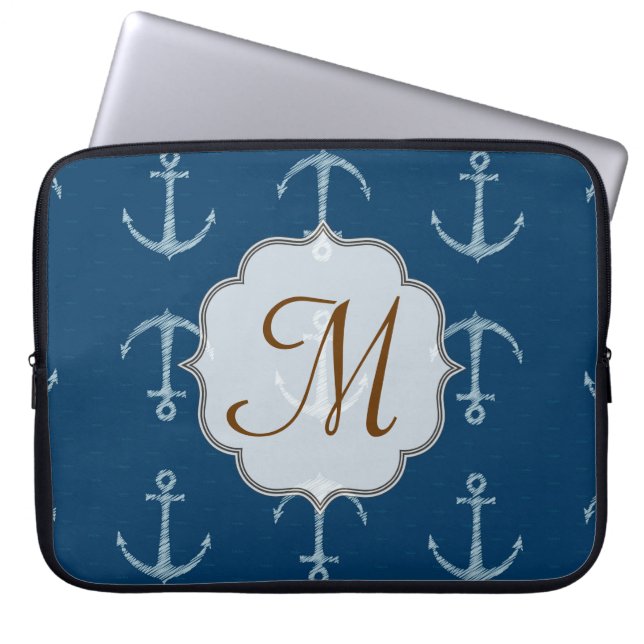 Capa Para Notebook Mala de Laptop de 15 polegadas do Monograma de vel (Frente)