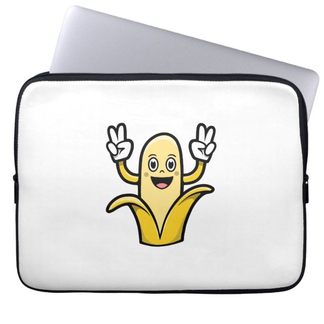 Capa Para Notebook mala de mala de mala de bico de banana (Frente)