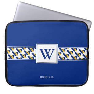 Capa Para Notebook Mala de Notebook Bíblia Cristã Monograma BARBADOS