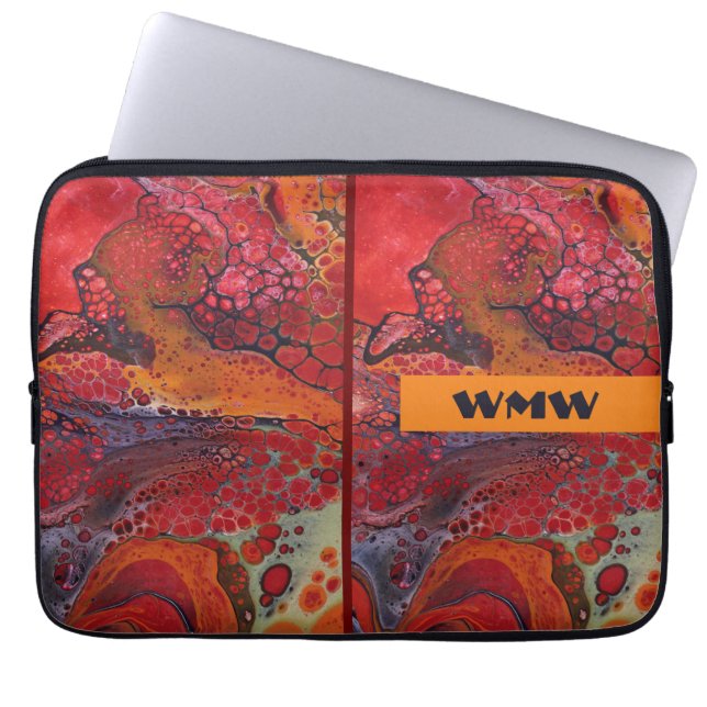 Capa Para Notebook Mala iPad Personalizada Vermelha (Frente)