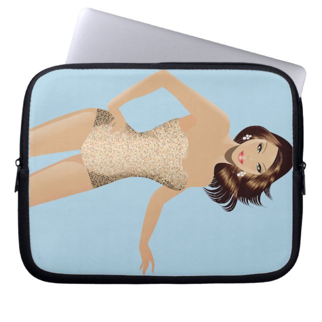 Capa Para Notebook Mala Laptop de Swimetet Blue (Frente)