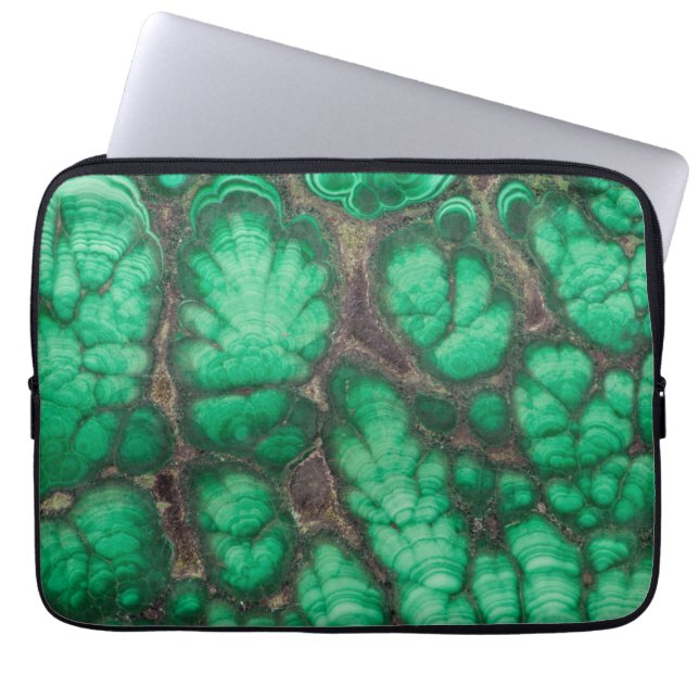 Capa Para Notebook Malacite com Padrão Verde (Frente)